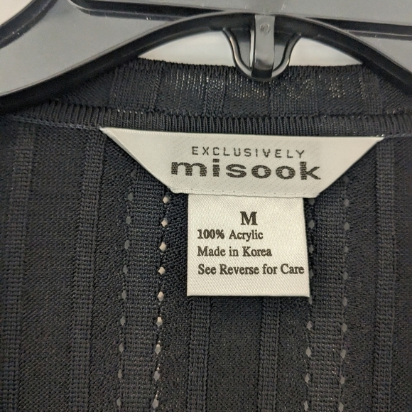 Exclusively Misook Open Sequined Cardigan - Picture 2 of 4